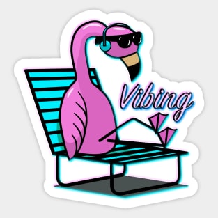 Vibing (Night) Sticker